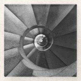 Moderner Graustufen-Untersetzer Glasuntersetzer