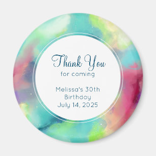 Moderner Grün- und Rothalsnebel Magnet