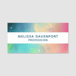 Moderner Grün- und Rothalsnebel Namensschild