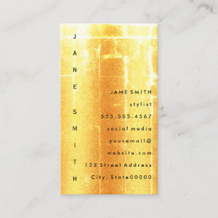 Moderner Grunge mit vertikalem Text Visitenkarte
