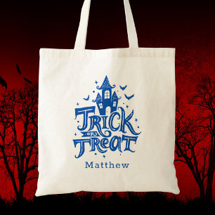 Moderner Halloween-Streich-oder-Entlohnungs-Junge- Tragetasche