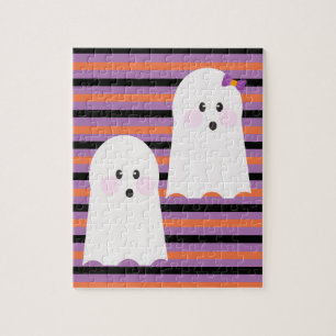 Moderner Halloween Süßer Geist Puzzle
