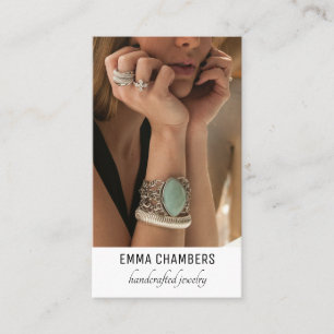 Moderner, handgefertigter Schmuckdesigner Visitenkarte