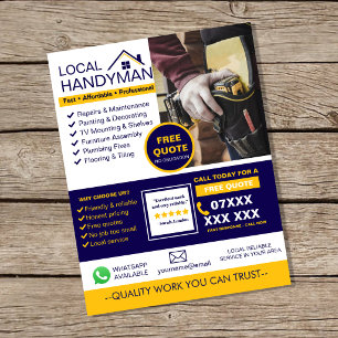 Moderner Handwerker-Service-Flyer Flyer