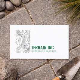Moderner Hardscape-Auftragnehmer Minimales Design Visitenkarte