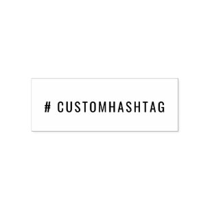 Moderner Hashtag   Benutzerdefinierter Trend Socia Permastempel