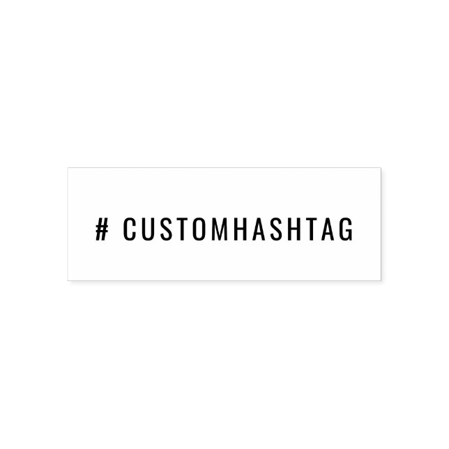 Moderner Hashtag | Benutzerdefinierter Trend Socia Permastempel (Design)