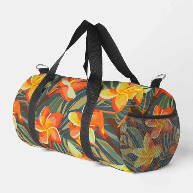 Moderner hawaiianischer Druck Duffle Bag (Rechte Ecke)