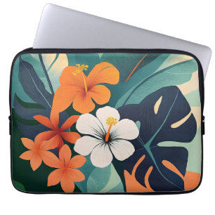 Moderner Hawaiianischer Hibiskus-Wetsuit aus dem M Laptopschutzhülle