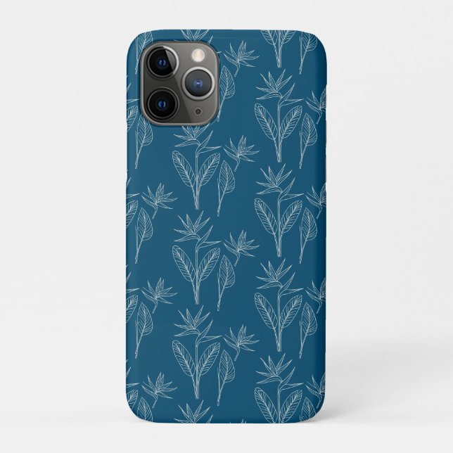Moderner Hawaiianischer Minimalvogel mit Paradiesm Case-Mate iPhone Hülle (Rückseite)