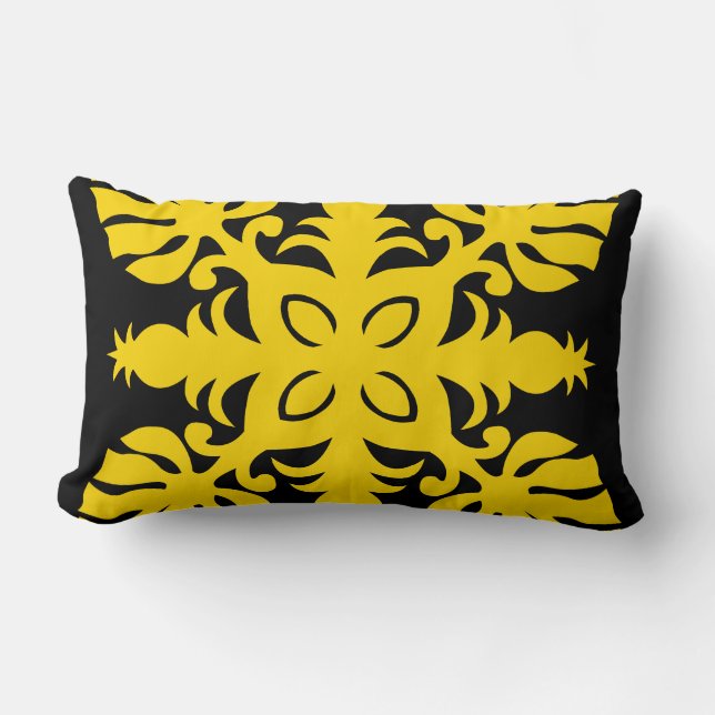 MODERNER HAWAISCHER KLEINPILLOW - Ananas Lendenkissen (Vorderseite)