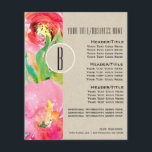 Moderner, heller, blumenreicher Flyer<br><div class="desc">Anpassen mit jedem Text</div>