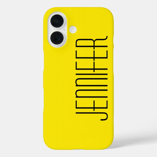 Moderner, heller, hellgelber, Personalisierter Big Case-Mate iPhone Hülle (Rückseite)
