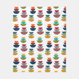 Moderner heller Minimalismus der Mitte des Jahrhun Fleecedecke