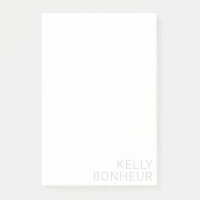 Moderner hellgrauer Name auf Weiß