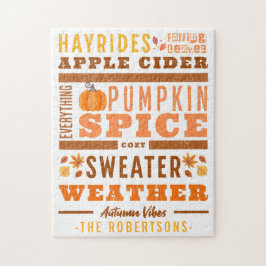 Moderner Herbst Inspiriert Herbst Vibes Personalis Puzzle