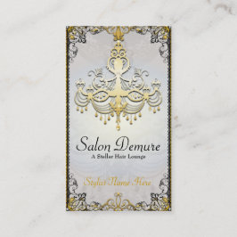 Moderner hoch entwickelter Golddesigner-Salon Terminkarte
