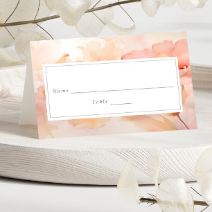 Moderner Hochzeitstisch für Wasserfarben Platzkarte
