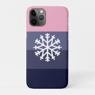 Moderner Holiday Snowflake Lila rosa Farbblock Case-Mate iPhone Hülle