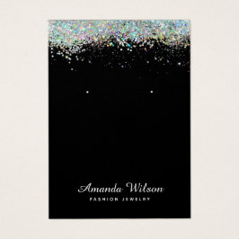 Moderner holografischer Glitzer Gironing Ohrringe 