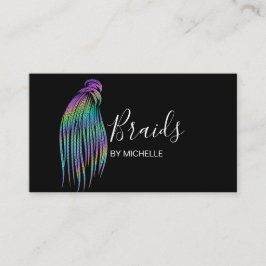 Moderner Holografischer Haarhaarkleider, Braiosen, Visitenkarte