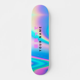 Moderner holografischer Name Japanischer Wave Skateboard
