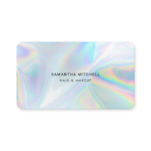 Moderner holografischer QR-Code Makeup Beautician