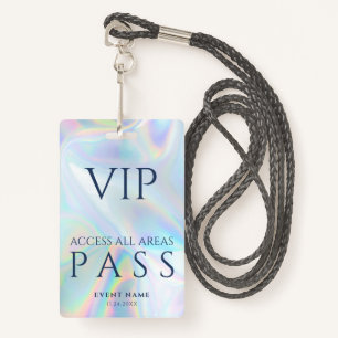 Moderner Holographic VIP All Access Pass Geburtsta Ausweis