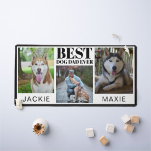 Moderner Hund Vater Drei Fotosammlungen Schreibtischunterlage