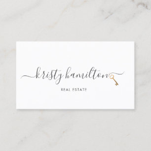 Moderner Immobilien-Schlüssel für Anwesen beruflic Visitenkarte