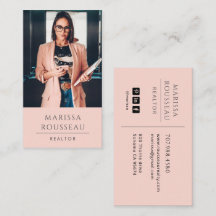 Moderner Immobilienmakler Blush
