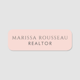 Moderner Immobilienmakler für Fotos Namensschild