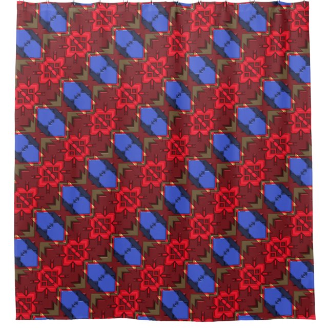 Moderner Indianer 34 Duschvorhang (Vorderseite)