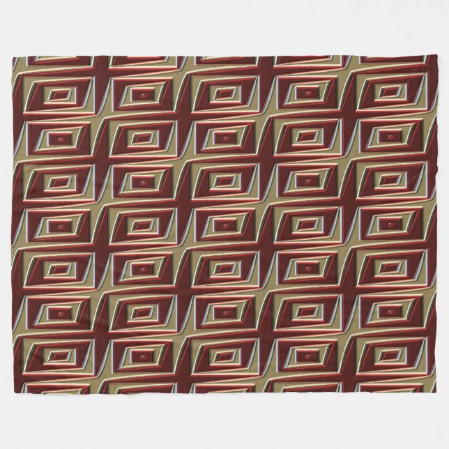 Moderner Indianerstaat 21 Fleecedecke (Vorderseite (Horizontal))