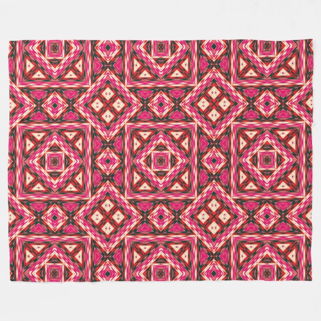 Moderner Indianerstaat 27 Fleecedecke (Vorderseite (Horizontal))