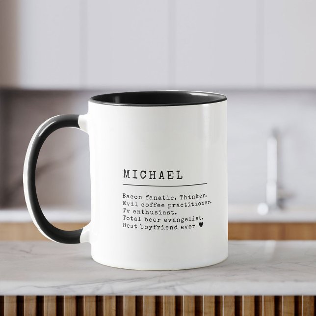 Moderner Individuelle Name Definition Cooler Schre Tasse (Von Creator hochgeladen)