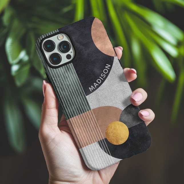 Moderner Individuelle Name für Abstrakte geometris Case-Mate iPhone Hülle (Von Creator hochgeladen)