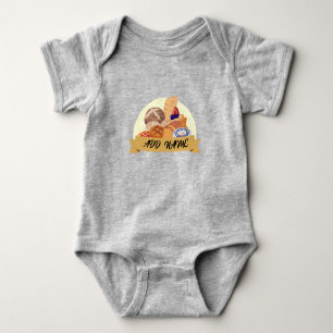 Moderner individuelle Name für Backwaren Baby Strampler