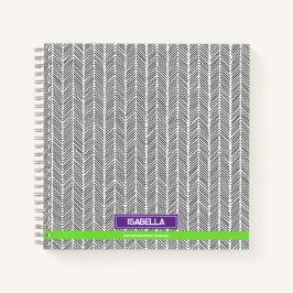 Moderner Individuelle Name | Personalisierte Reise Notizbuch