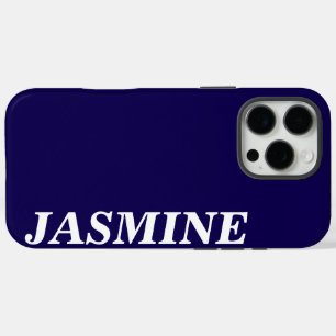 MODERNER INDIVIDUELLE NAME SOLID ROYAL BLUE FARBE iPhone 16 PRO MAX HÜLLE