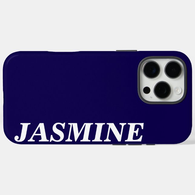 MODERNER INDIVIDUELLE NAME SOLID ROYAL BLUE FARBE Case-Mate iPhone HÜLLE (Rückseite (Horizontal))