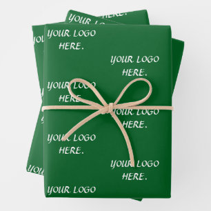 MODERNER INDIVIDUELLE NAME WALD GRÜNER GESCHENKPAPIER SET