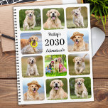 Moderner, individueller Hund 11 FotoCollage jedes  Planer<br><div class="desc">Individueller Begleiter Foto Collage Kalender Planer für Ihren besten Freund. Behalt alle Termine, ob Tierarztbesuche, Welpenspiele, Hundepflege oder alle organisierten Trainings, jedes Haustier verdient einen personalisierten Foto-Planer ! Unser Hund-Foto-Planer hat 11 Fotos, um zu personalisieren, Namen und Text. Design ist vorne und hinten. Ideal für Hundeliebhaber, Hundeliebhaber, Katzen-Liebhaber und Liebhaber...</div>