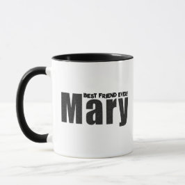 Moderner, individueller Name "Mary" in "Distressed Tasse