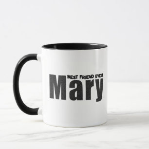 Moderner, individueller Name "Mary" in "Distressed Tasse