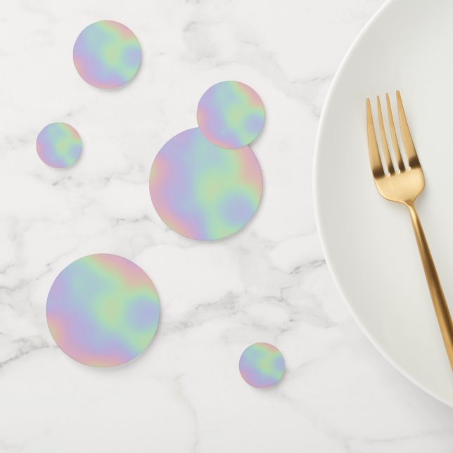 Moderner Iridescent Holographic Rainbow Konfetti (Gruppe)