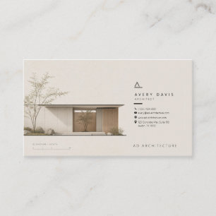 Moderner Japandi-Architekt Visitenkarte