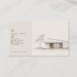 Moderner Japandi-Architekt Visitenkarte