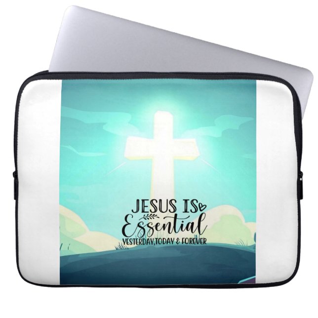 Moderner Jesus ist essenzielle Elektronik-Tasche Laptopschutzhülle (Vorderseite)
