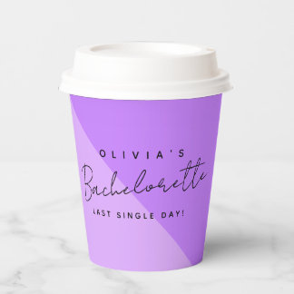 Moderner Junggeselinnen-Abschied für den benutzerd Pappbecher
